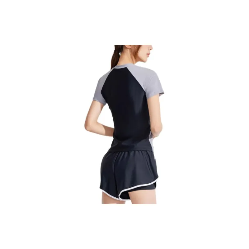 Keep Two Piece Swimsuits Women's Gray White Black-4
