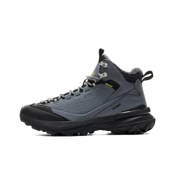 PEAK Cushioning Wear Resistant Rebound High Top Hiking Shoes Men's Gray