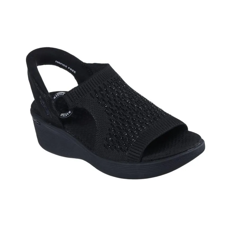 Martha Stewart x Skechers Slip Ins Beach Sandals Women's Black-2