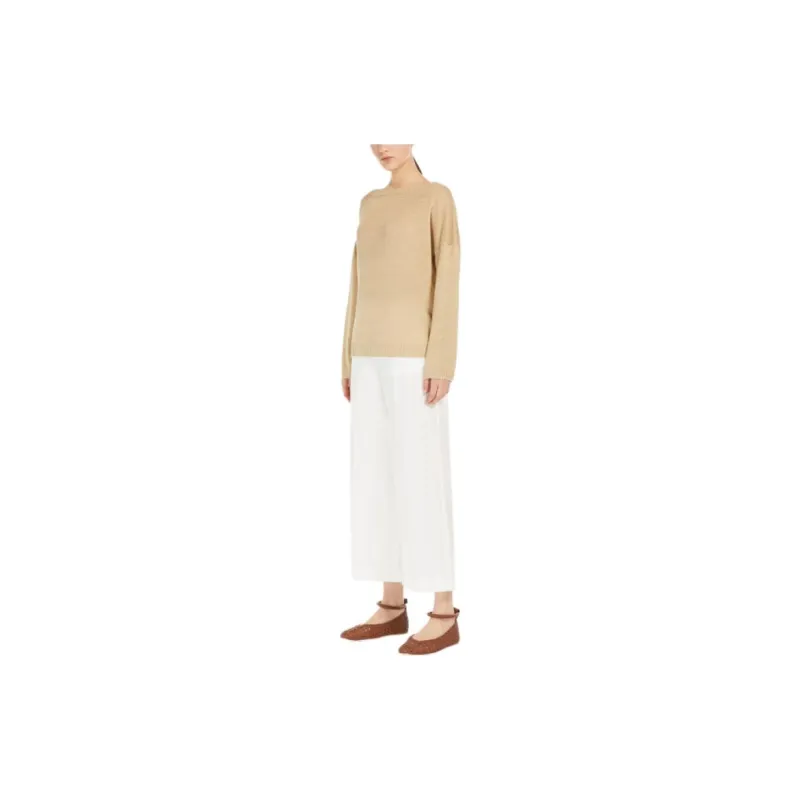 WEEKEND MaxMara Garenna Collection Linen Yarn Sweater Women's Light Umber-3