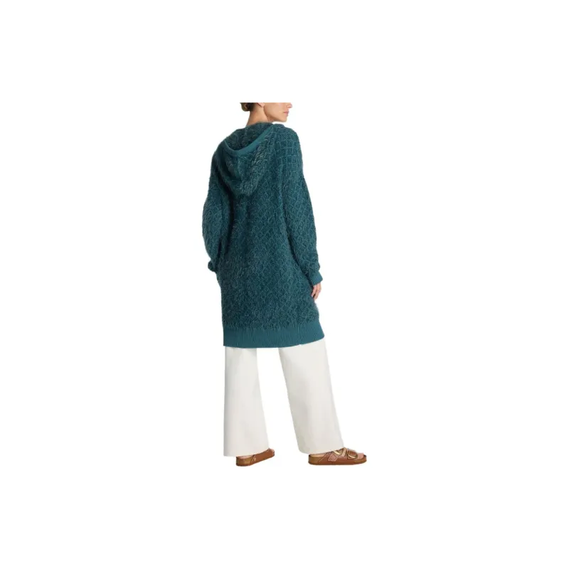 St. John Eyelash Diamond-knit Long Cardigan-1