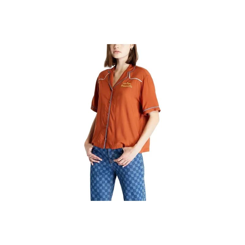 Vans Dusk Downer Shirts Women's Brown-4
