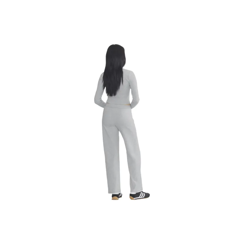 ARITZIA Tna Chill Casual Pant Knitted Sports Pants Women's Heather Chrome-2