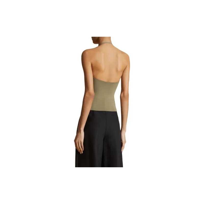 KHAITE Thaiane Top 'Olive'-2