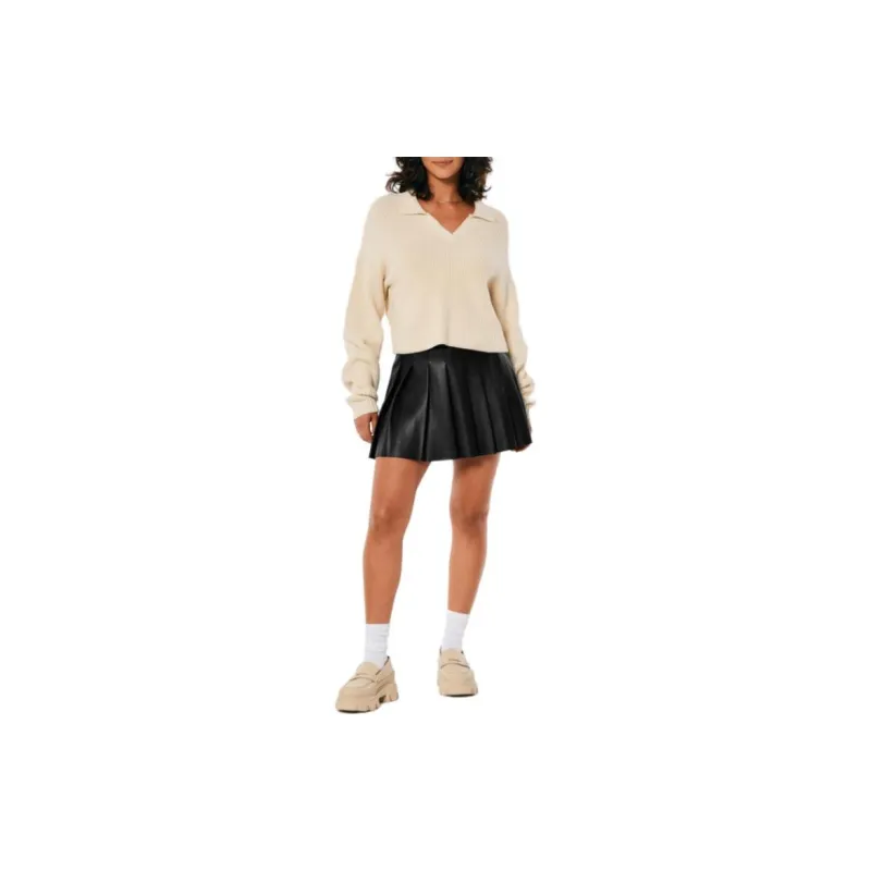 Hollister Casual Short Skirts Women's Black-2