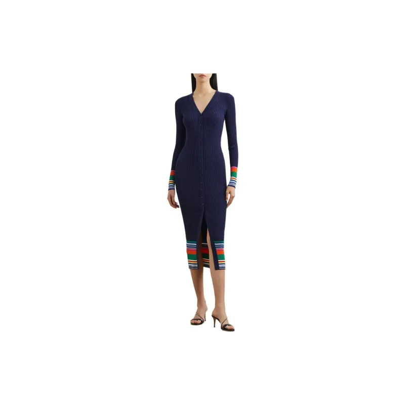 Staud Shoko Ribbed-knit Dress-1