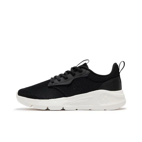361° Slip Resistant And Breathable Low Top Casual Running Shoes Men's Black White