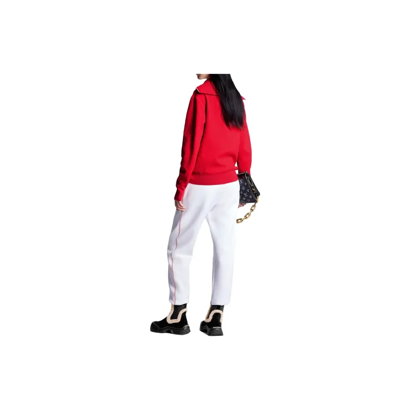 LOUIS VUITTON Knitted Sweatpants Women's White-2