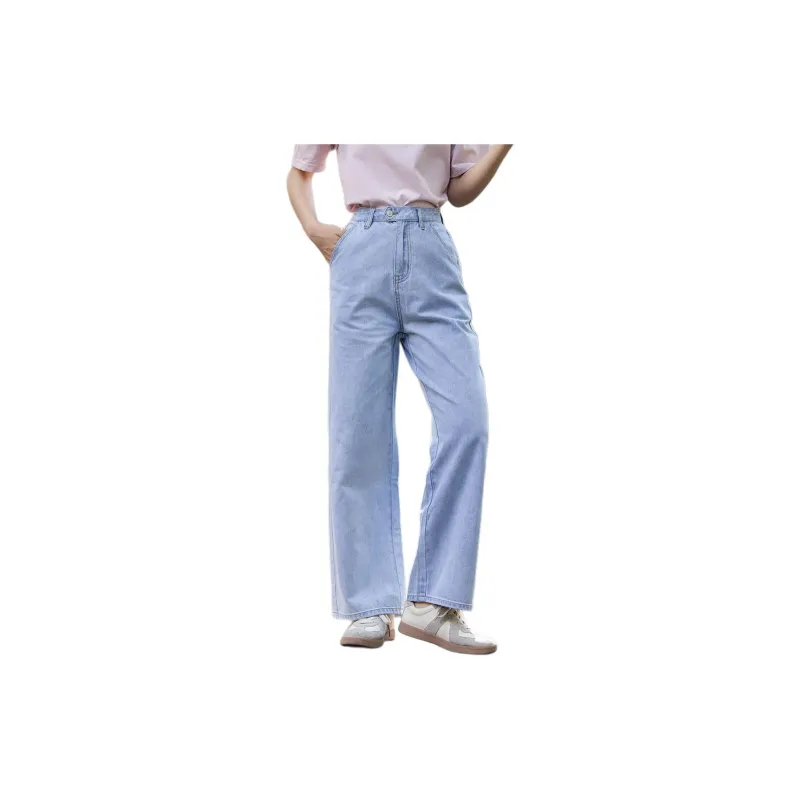 【dme】 Jeans Women's Light Denim Blue-1
