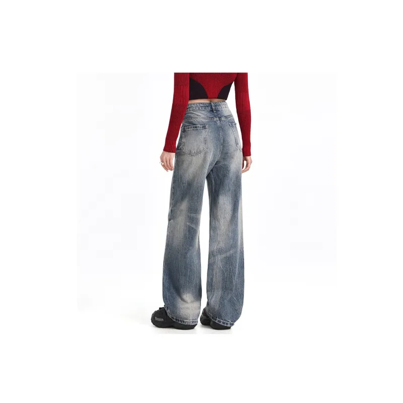 Wen Shan Jeans Women's Vintage Blue-10