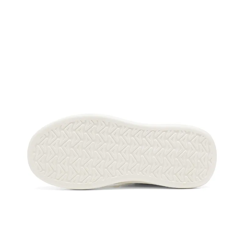 JOSINY Small White Shoes Lightweight Cushioning Rebound Low Top Casual Shoes Men's Ecru-5
