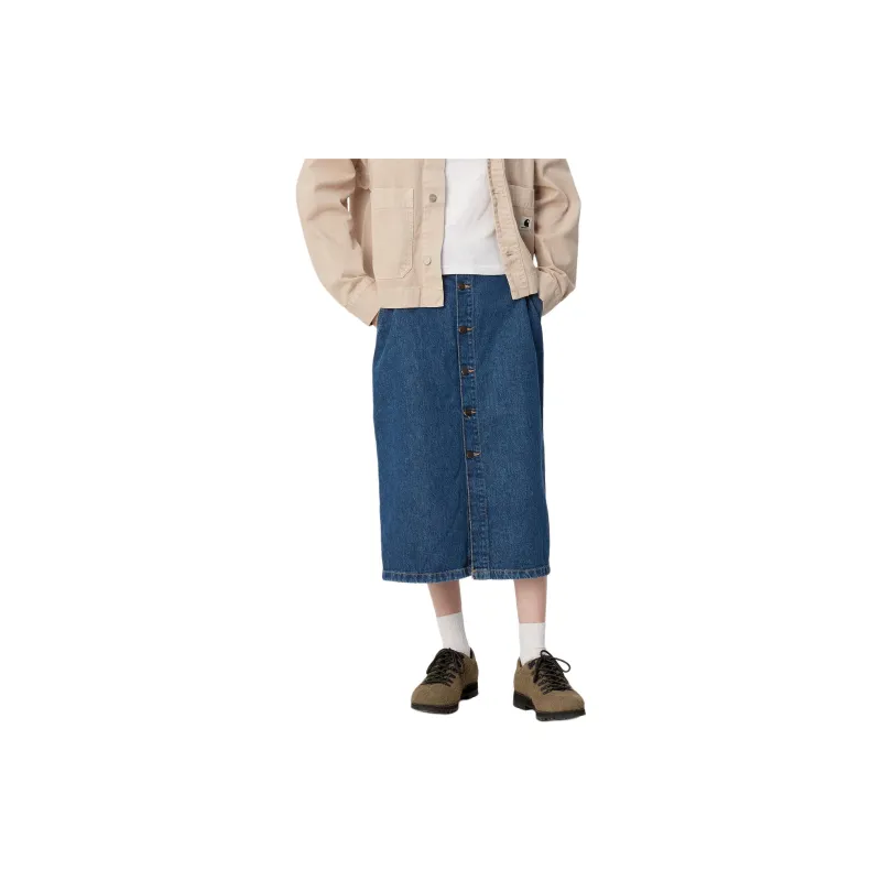 Carhartt WIP Colby Denim Midi Shirt-2
