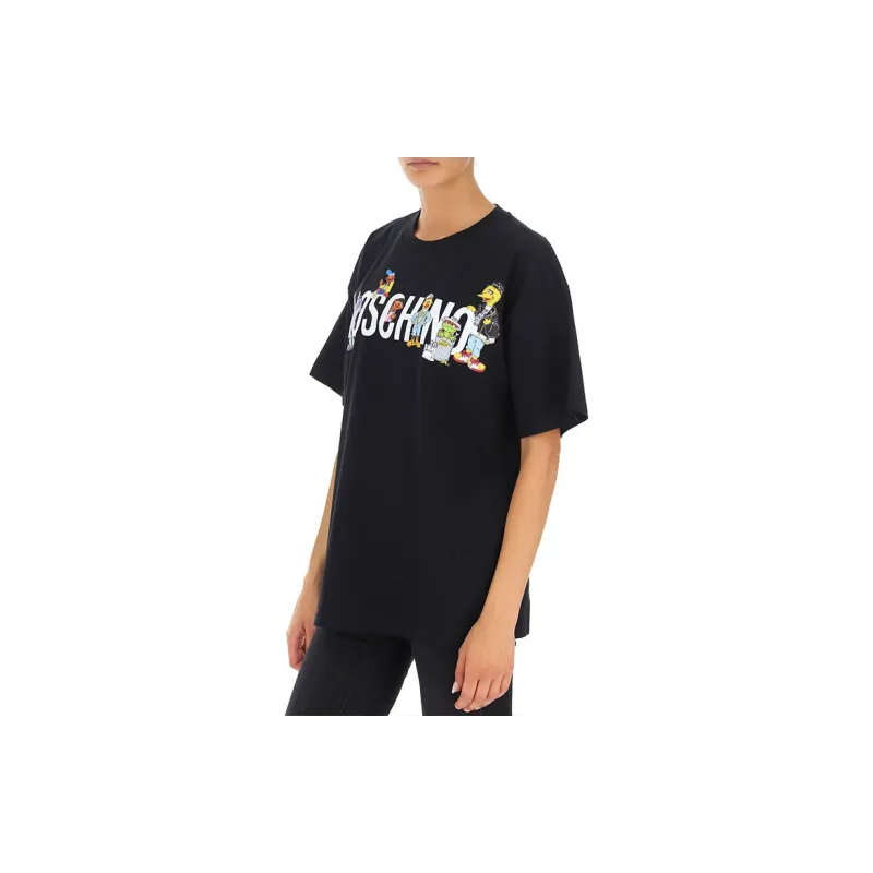 MOSCHINO x SESAME STREET T Shirt Women's Black-7