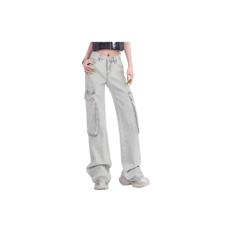 YINLEI Jeans Women's Light Blue-1