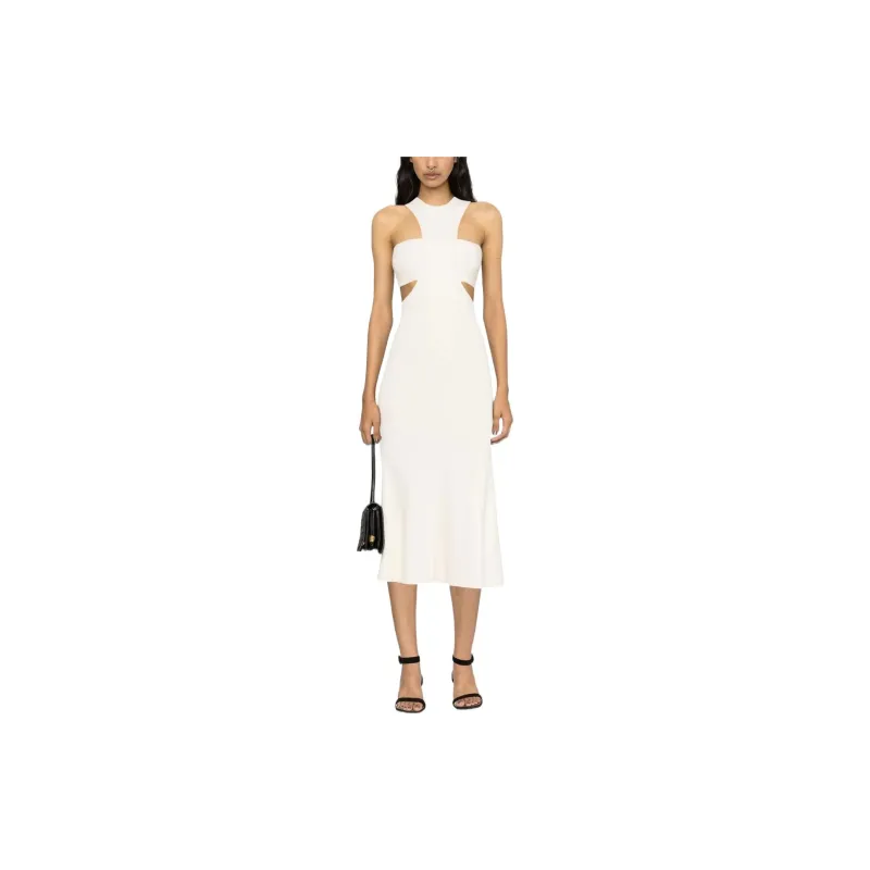 Alexander McQueen Slashed Harness Cut Out Detailed Dress-1