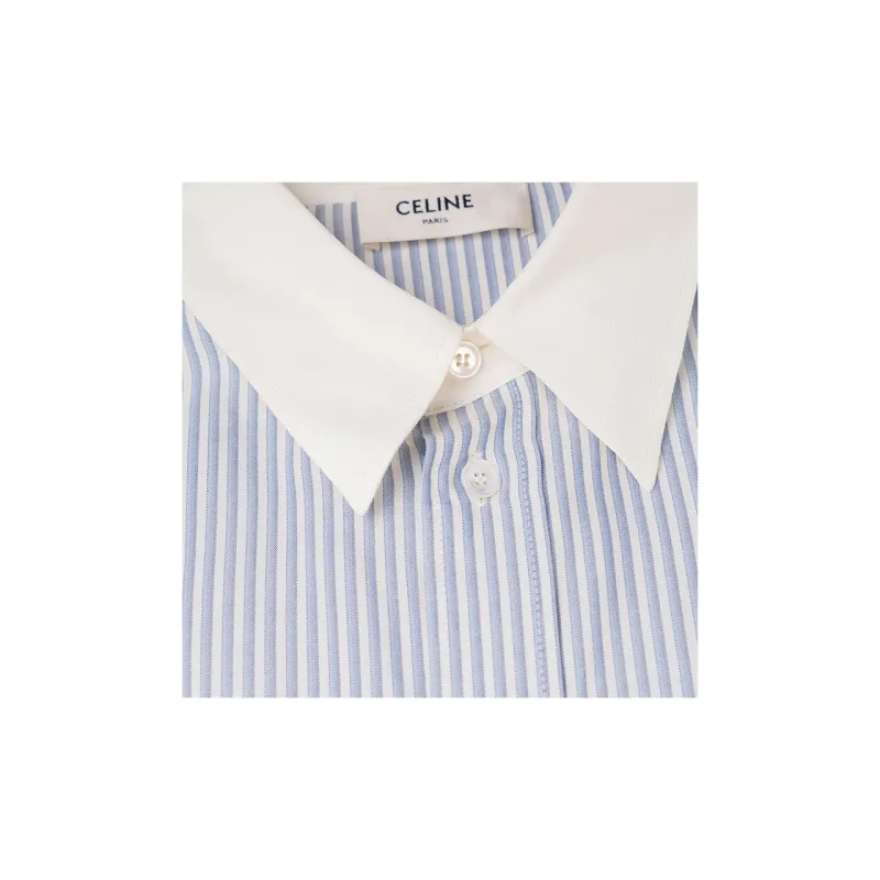 CELINE Shirts Women's Blue-2