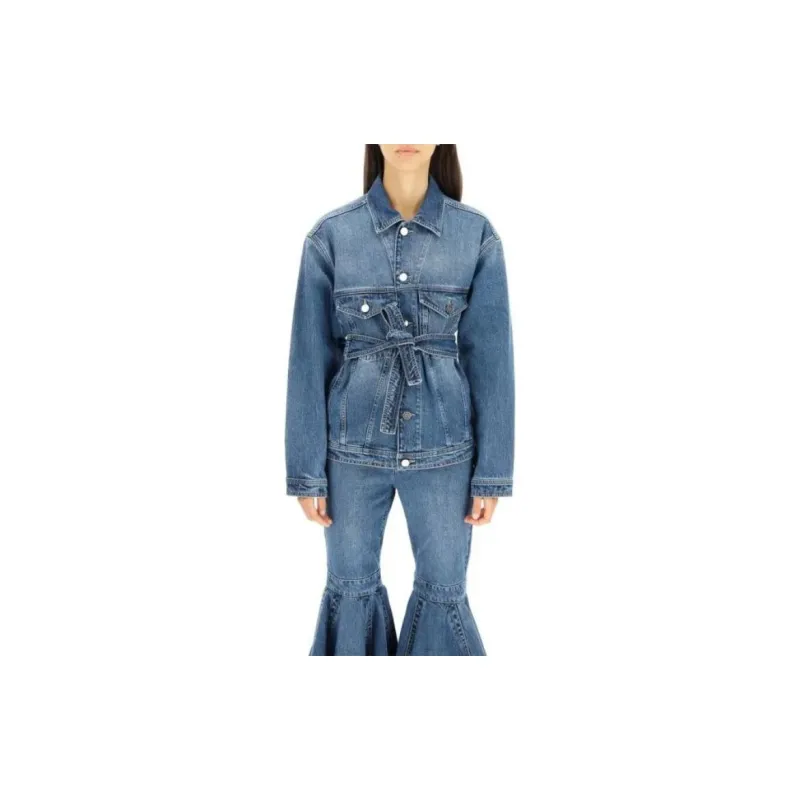 Alaia Denim Jacket Women's Blue-1