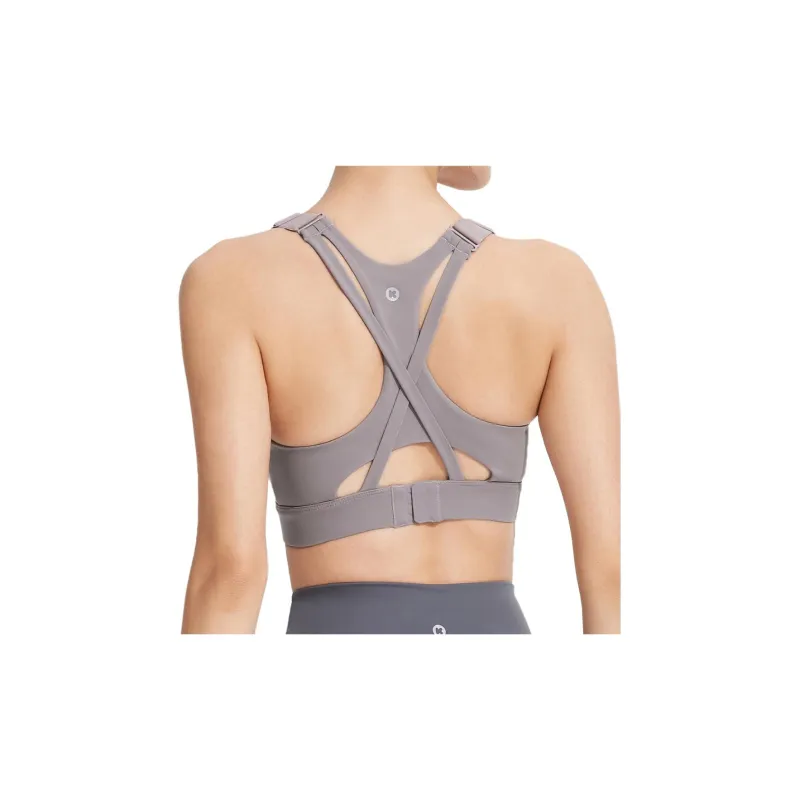 Keep Shockproof Crisscross Design Screw Comfortable Sweat Resistant Sports Underwear Women's-3