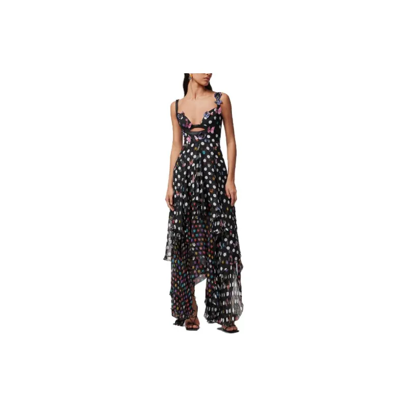 VERSACE Slip Dresses Women's Black-1