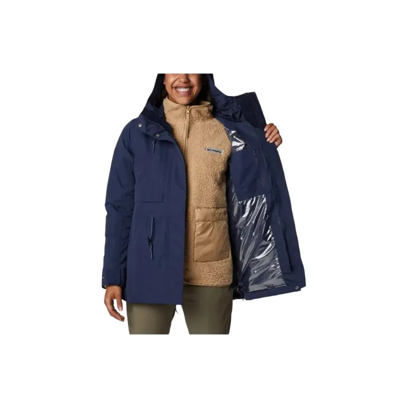 Columbia Drop Ridge Windbreaker Jackets Women's Navy Blue-5
