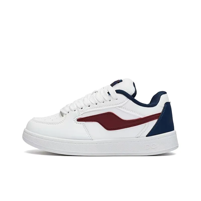 MEXICAN Abrasion Resistant Low Top Skateboard Shoes Women's White-5