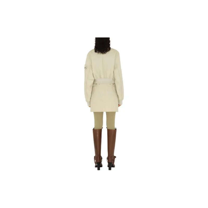 Burberry SS24 Casual Short Skirts Women's Ivory White-2