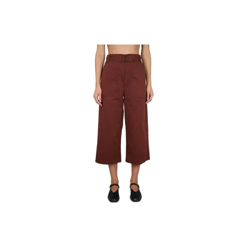 Lemaire Cropped Belted Pants-3