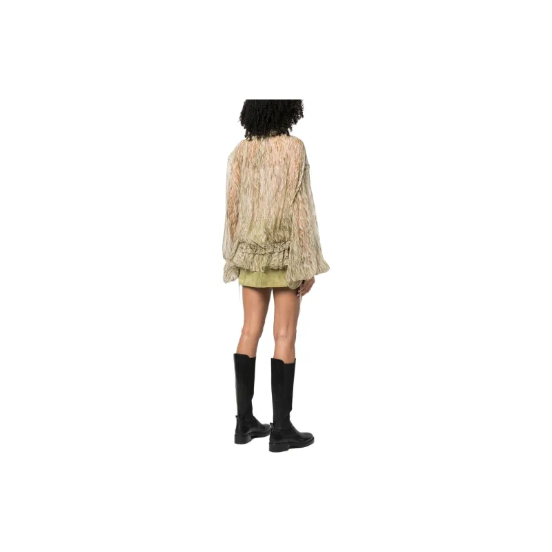Petar Petrov Chiffon Shirts Women's Green-3