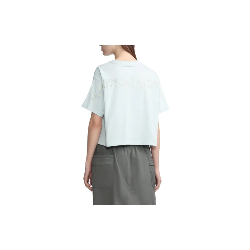 MUSIUM DIV Cut out detail Cropped T shirt-3