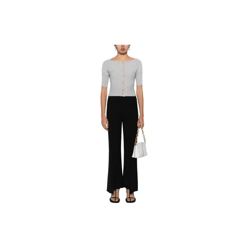 LOW CLASSIC Ribbed Buttoned Fine knitted Top-1