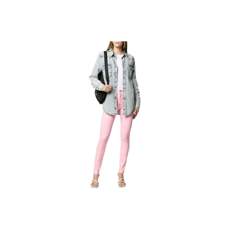 PHILIPP PLEIN High rise Crystal embellished Jeggings-1