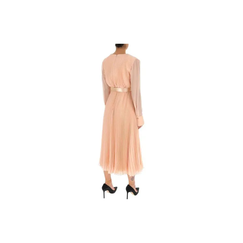 MaxMara Long Sleeved Dress Women's Pink-2