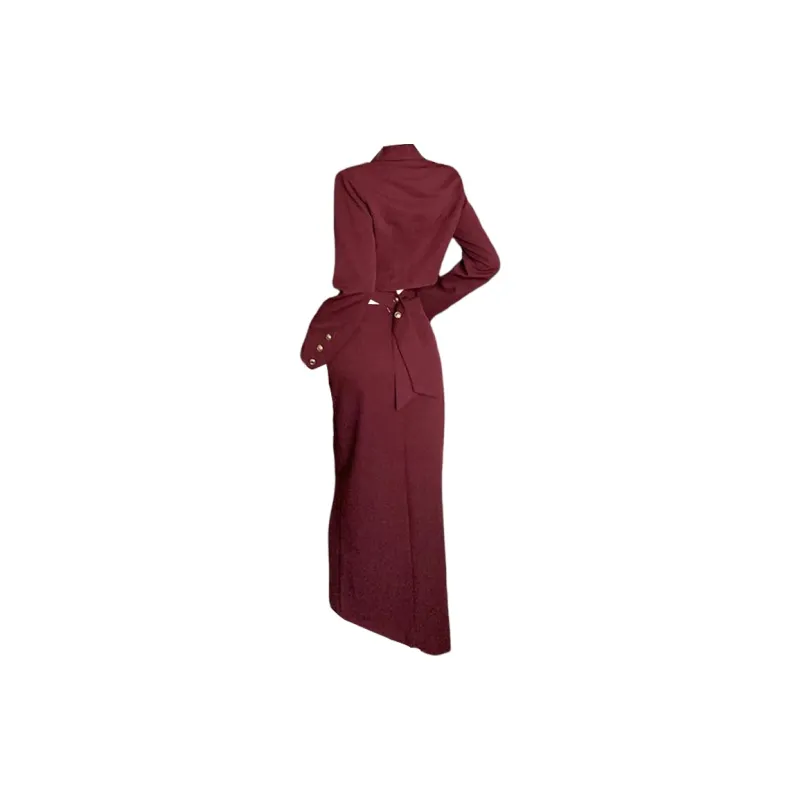 CPAURA Skirt Set Women's Angora Red-1