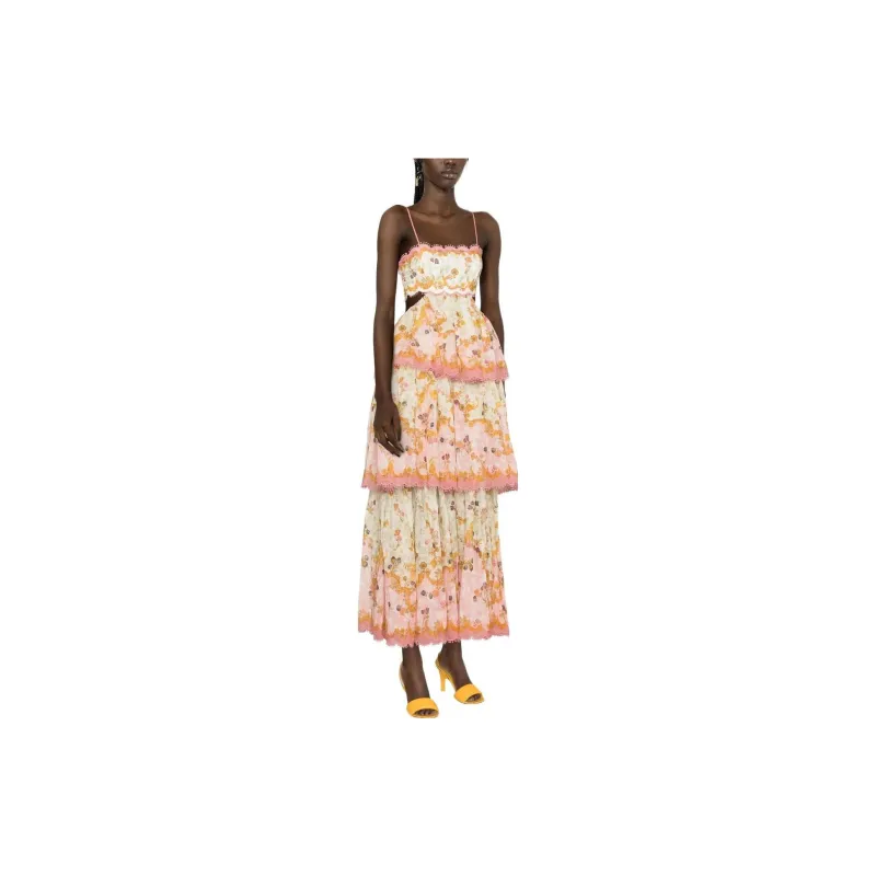 Zimmermann SS23 Sleeveless Dress Women's Orange-4