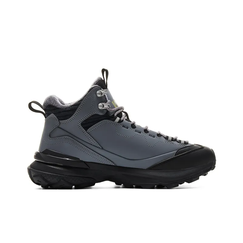 PEAK Cushioning Wear Resistant Rebound High Top Hiking Shoes Men's Gray-1