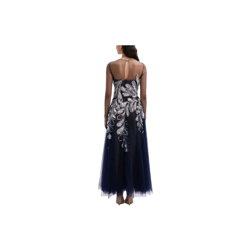 Oscar De La Renta Fern Crystal-embellished Tulle Dress-2