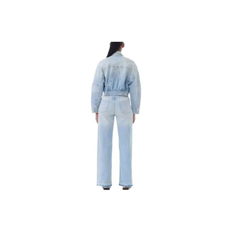 GANNI Denim Bomber Jacket-3