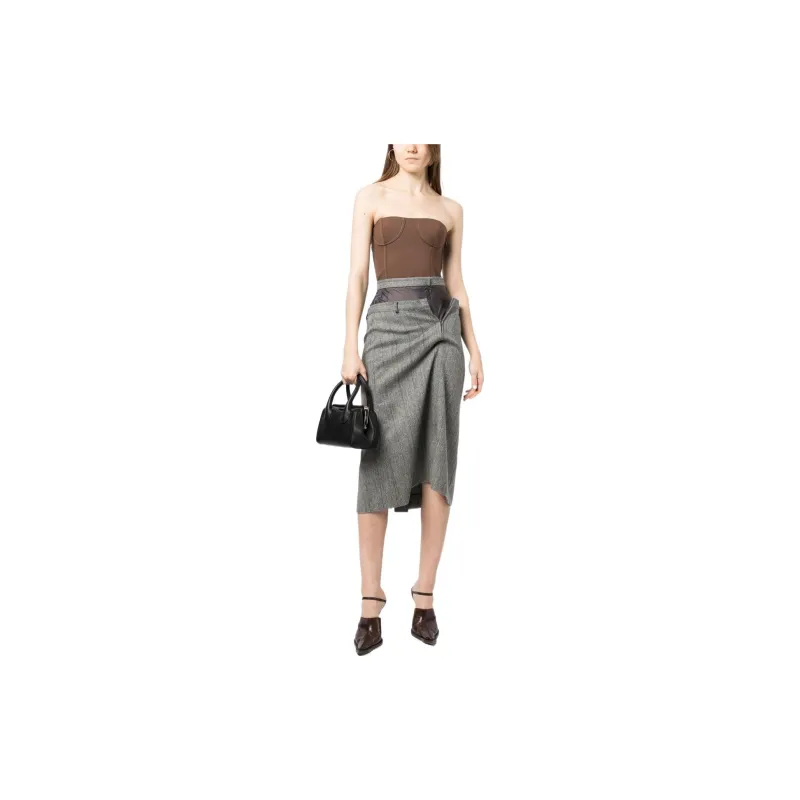Maison Margiela Asymmetric Draped Skirt-2