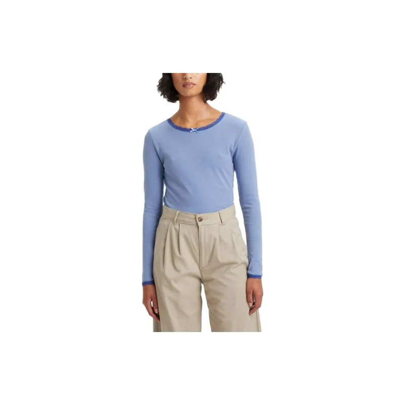 Levis T-Shirts Women's Light Blue-2