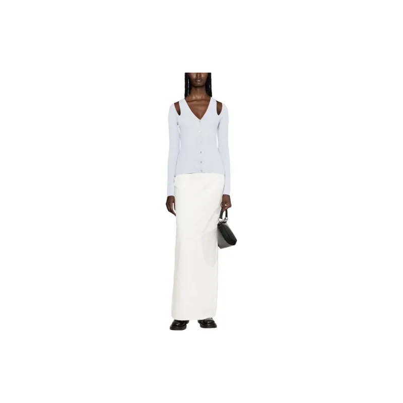 Alexander McQueen Cut out Ribbed knit Cardigan-1