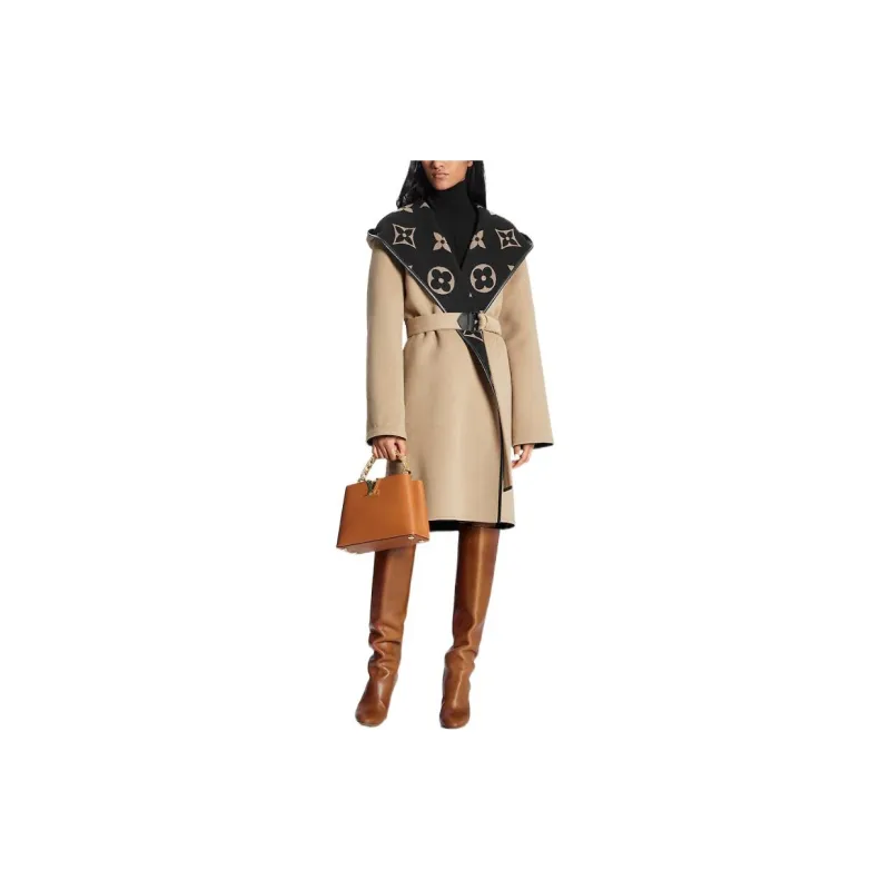 LOUIS VUITTON FW22 Coat Women's Brown-1