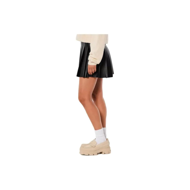 Hollister Casual Short Skirts Women's Black-3