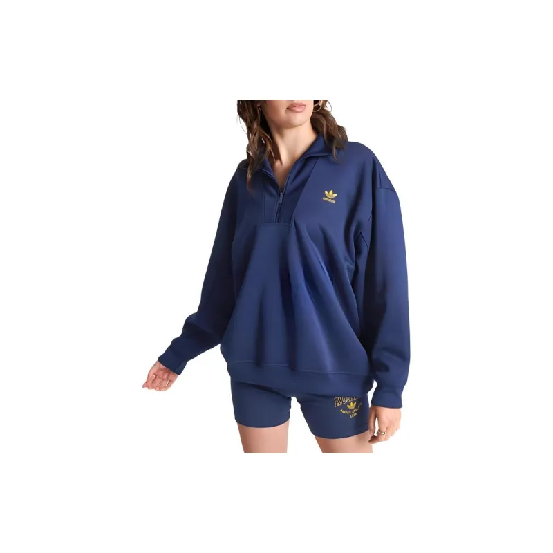 Adidas Sweatshirts Women's Navy Blue-3