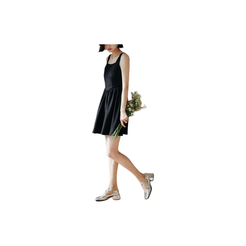 Migu Slip Dresses Women's Limited Edition Black-3