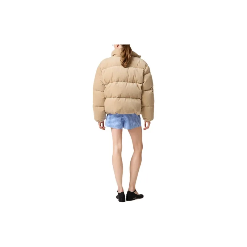MIU MIU Down Jacket Women's Sandy Beige-2