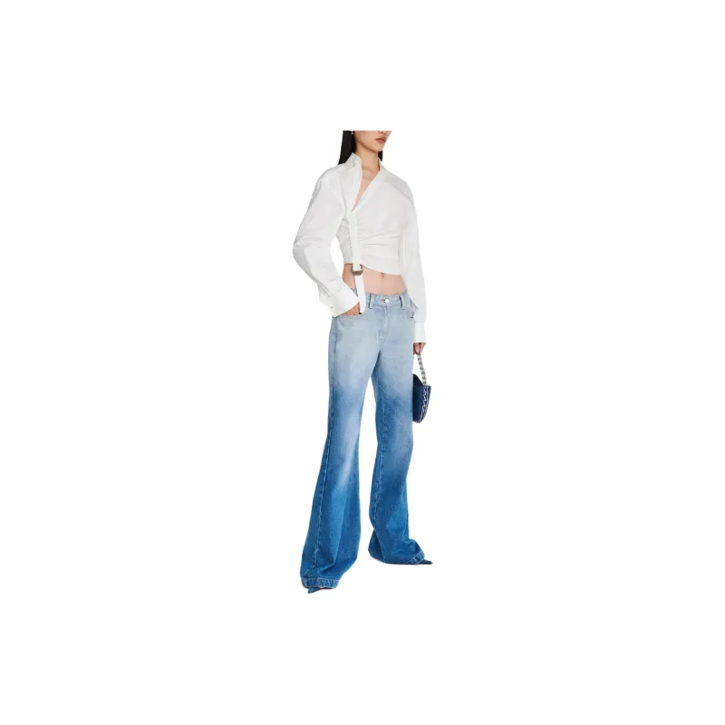 DION LEE Mid rise Flared Jeans-1