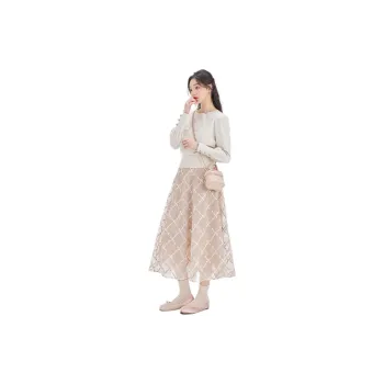 DEAR DEER PUFF Casual Long Skirts Women's Image Color
