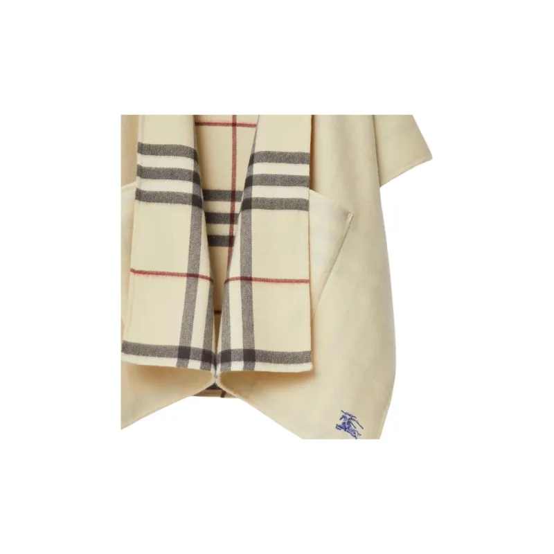 Burberry EKD-embroidered Cashmere Cape-6