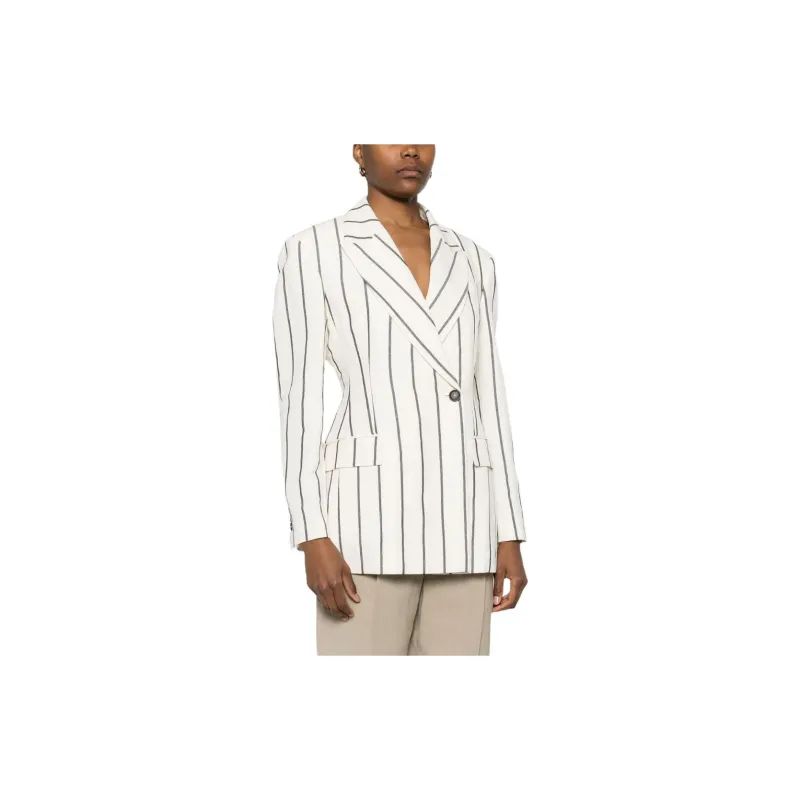 Brunello Cucinelli Striped Tailored Blazer-3