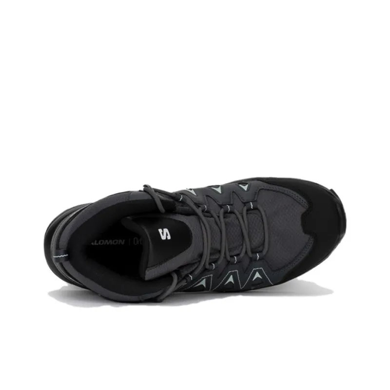 SALOMON X Braze Slip Resistant, Abrasion Resistant, Waterproof Mid Top Hiking Shoes Women's Black-3